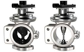 An EGR Valve with and without a catch can